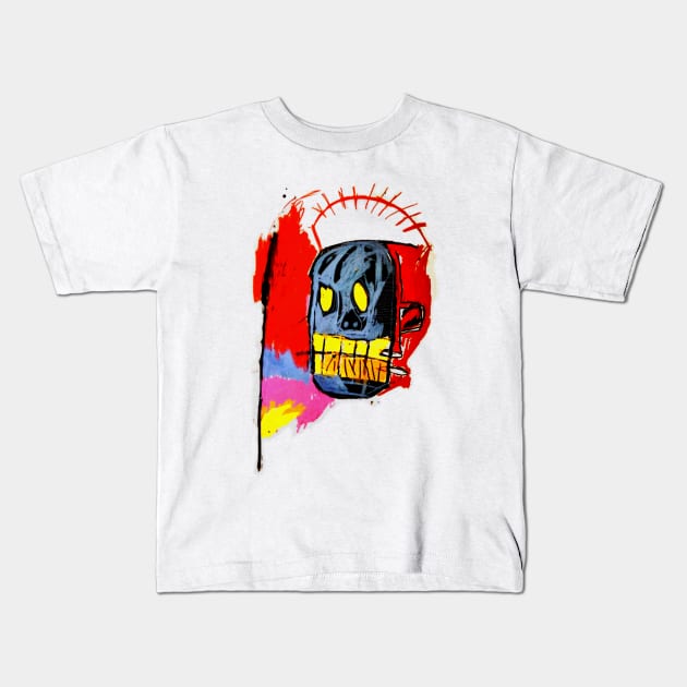 Jean Michel Basquiat artwork Kids T-Shirt by small alley co